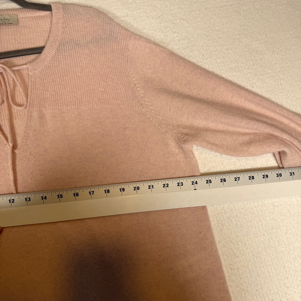 Wrap London Pink Cashmere Sweater US size 16 - Picture 6 of 7